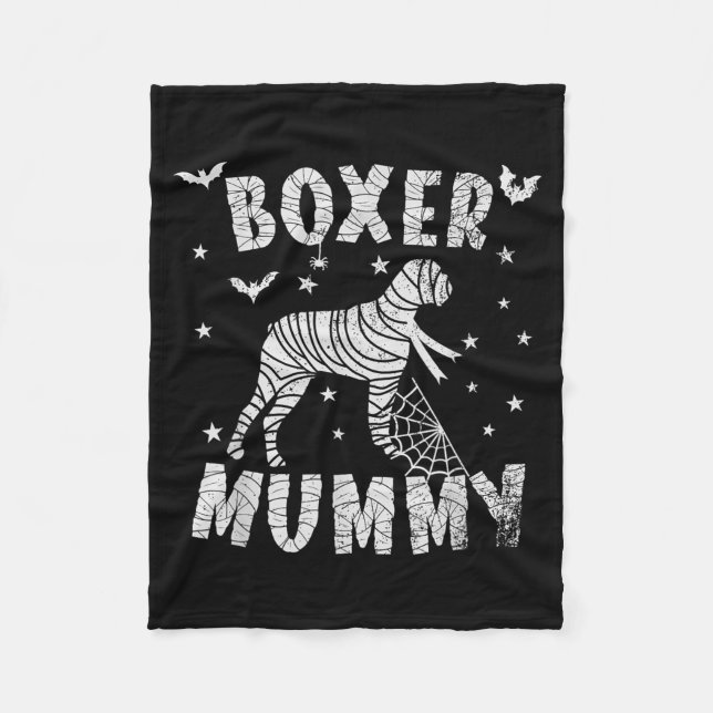 Boxer Dog Mama - Halloween Fleecedecke (Vorderseite)