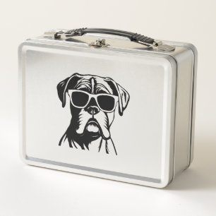Boxer Dog Metall Brotdose