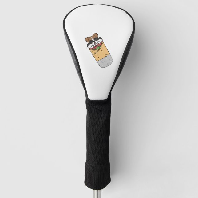 Boxer Dog Mexican Burrito Golf Headcover (Vorderseite)