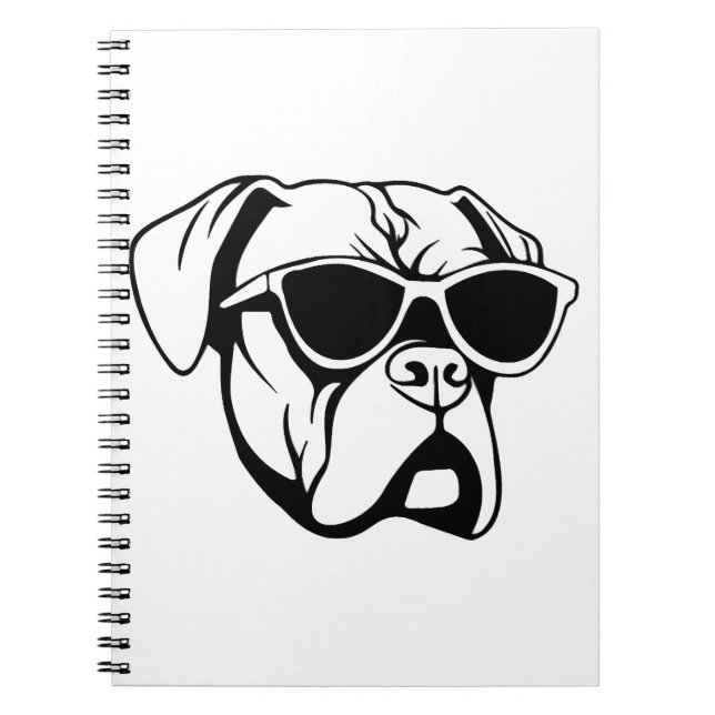Boxer Dog Notizblock (Vorderseite)