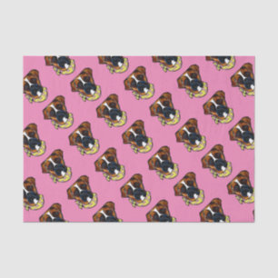 Boxer Dog Oaster Seidenpapier