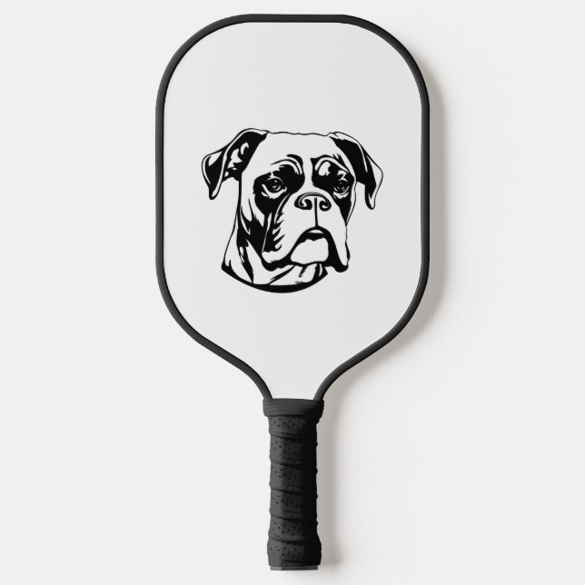 Boxer Dog Pickleball Schläger (Vorderseite)