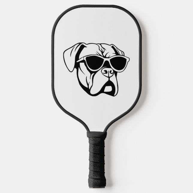 Boxer Dog Pickleball Schläger (Vorderseite)