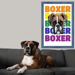Boxer Dog Plakatwand Poster
