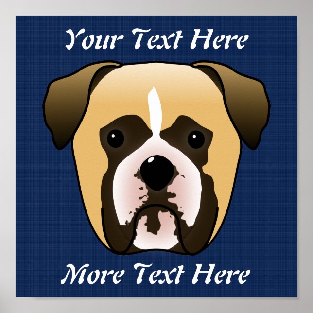 Boxer Dog Poster (Vorne)