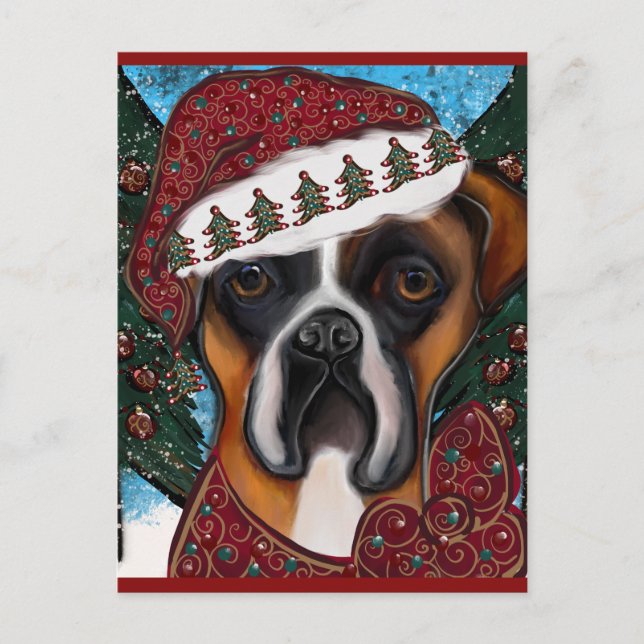 Boxer Dog Postkarte (Vorderseite)