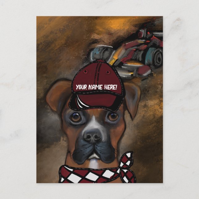 Boxer Dog Postkarte (Vorderseite)