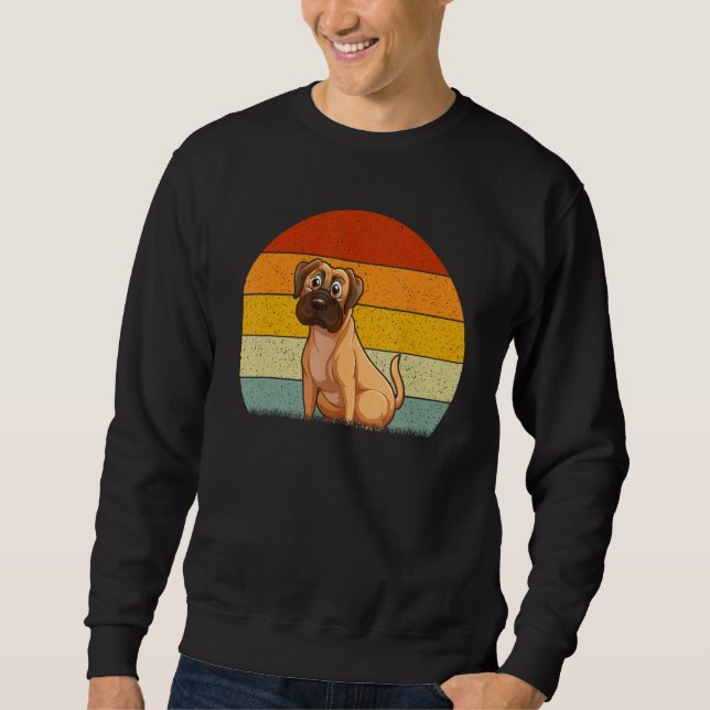 Boxer Dog  Retro Style Vintage Sweatshirt (Vorderseite)