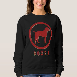 Boxer Dog Retro Vintag Sweatshirt