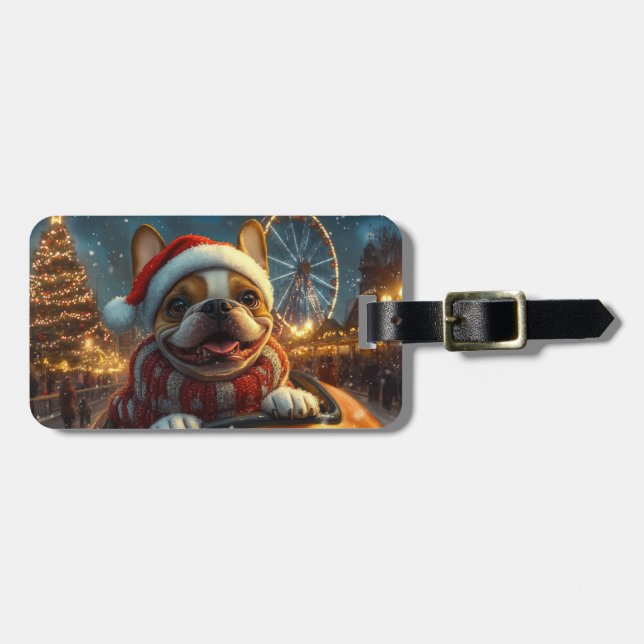 Boxer Dog Roller Untersetzer Weihnachten Gepäckanhänger (Vorderseite horizontal)