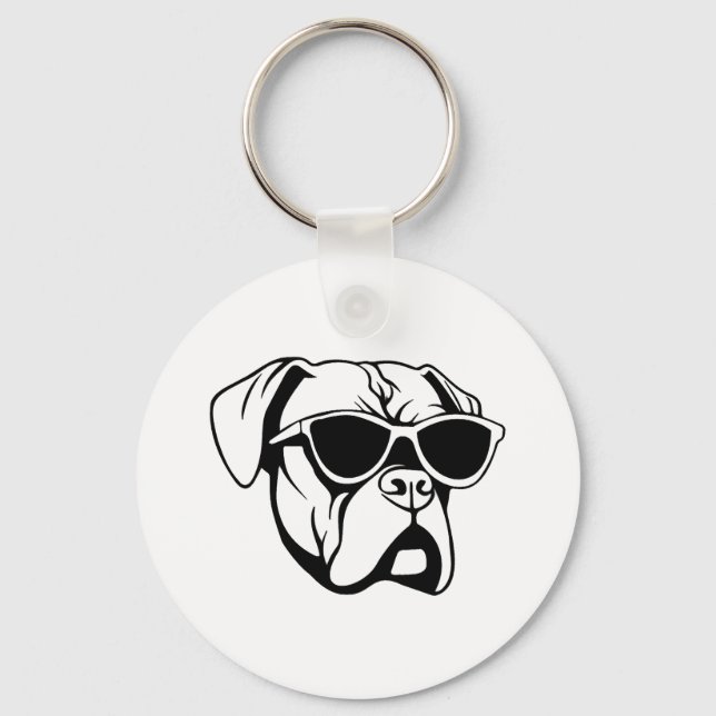 Boxer Dog Schlüsselanhänger (Vorderseite)