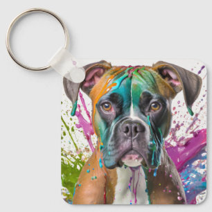 Boxer Dog Schlüsselanhänger