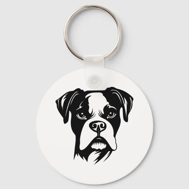 Boxer Dog Schlüsselanhänger (Vorderseite)
