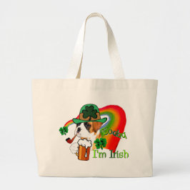 Boxer Dog St Patrick's Day Jumbo Stoffbeutel