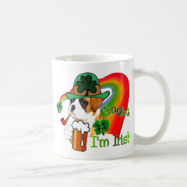 Boxer Dog St Patrick's Day Kaffeetasse