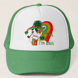 Boxer Dog St Patrick's Day Truckerkappe