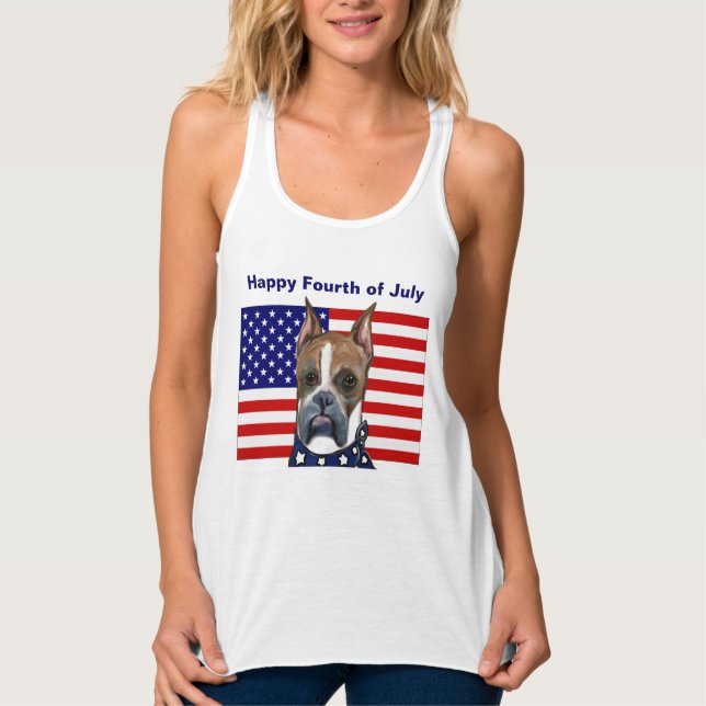 Boxer Dog Tank Top (Vorderseite)
