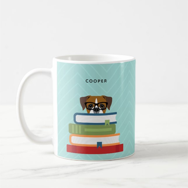 Boxer Dog Tasse (Links)