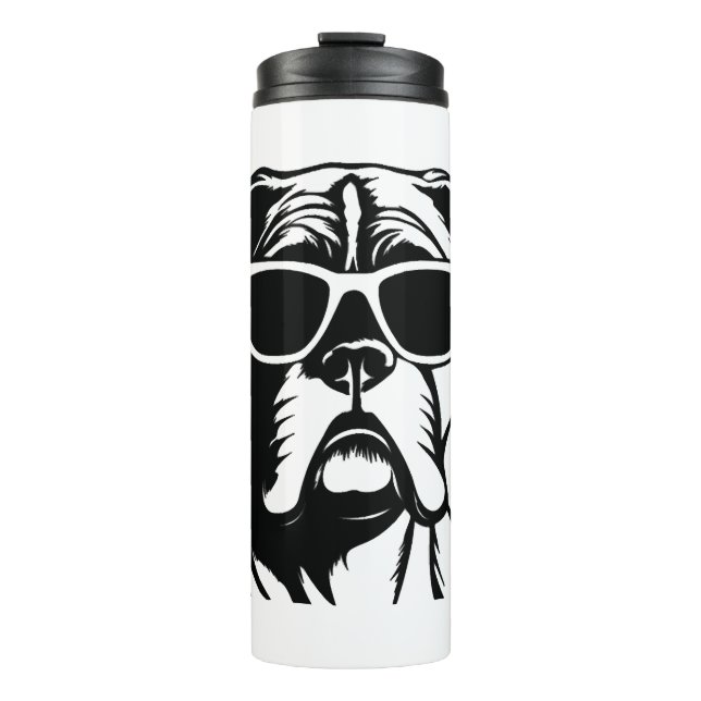 Boxer Dog Thermosbecher (Vorderseite)