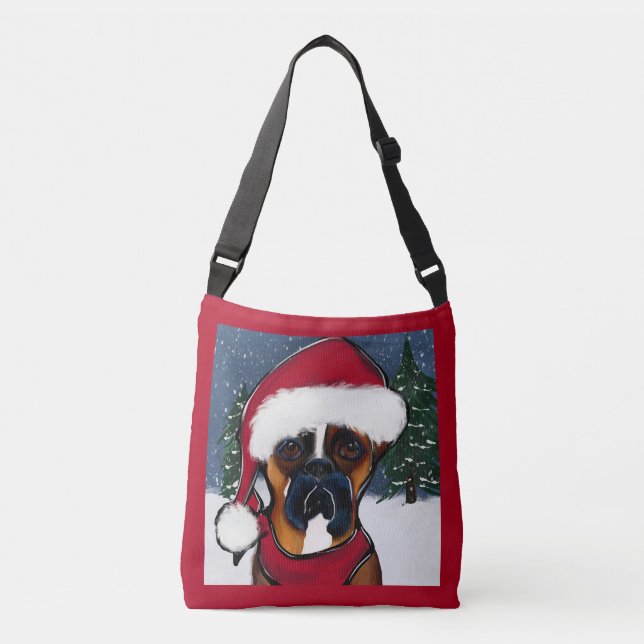 Boxer Dog Tragetaschen Mit Langen Trägern (Vorderseite)