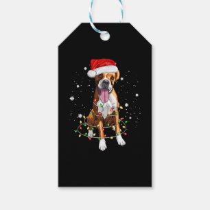 Boxer Dog Tree Weihnachtsbeleuchtung Xmas Pajama Geschenkanhänger