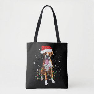 Boxer Dog Tree Weihnachtsbeleuchtung Xmas Pajama Tasche