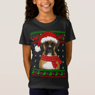 Boxer Dog Ugly Sweater Christmas Welpe Hund Lover T-Shirt