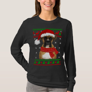 Boxer Dog Ugly Sweater Christmas Welpe Hund Lover T-Shirt