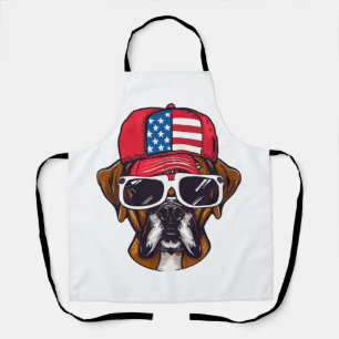 Boxer Dog USA Schürze
