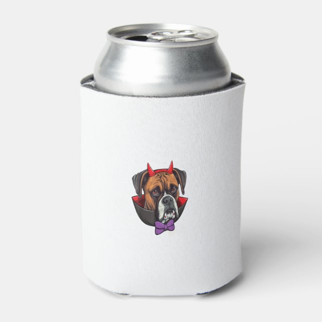 Boxer Dog Vampire Halloween-Kostüm Dosenkühler (Kanne Vorderseite)