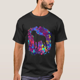 Boxer Dog Watercolor Splash T-Shirt