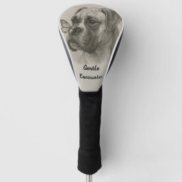 Boxer Dog with Butterfly Gentle Encounter Golf Headcover