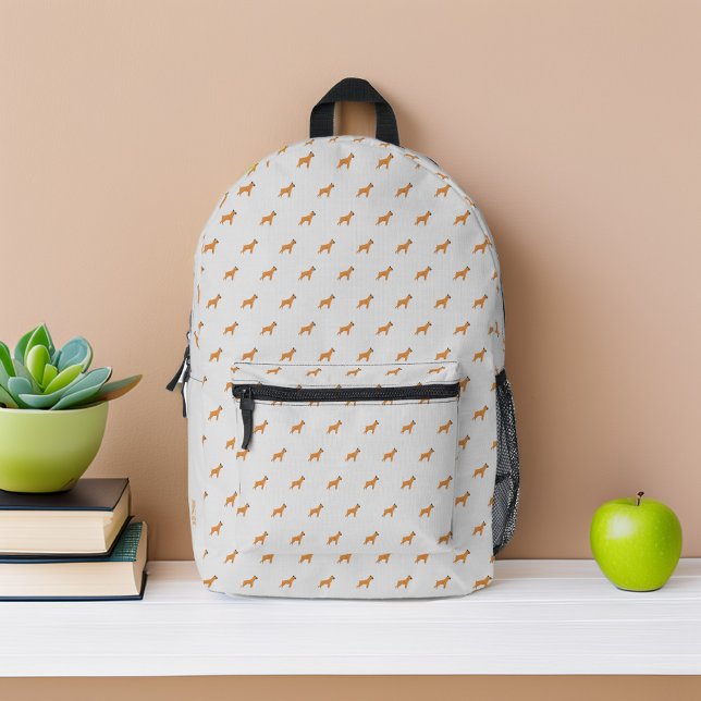 Boxer Dogs Muster Personalisiert Bedruckter Rucksack (Von Creator hochgeladen)