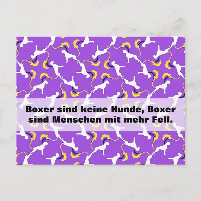Boxer Dogs Postkarte (Vorderseite)