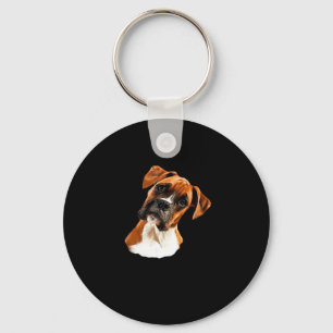 Boxer ein schöner Boxer Head Tilt Classic T - Shir Schlüsselanhänger