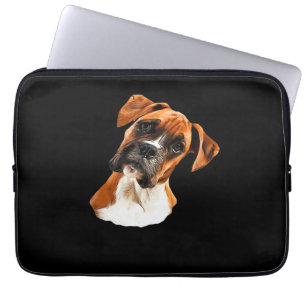 Boxer Ein schöner Boxer Kopfneigung Klassisches T- Laptopschutzhülle