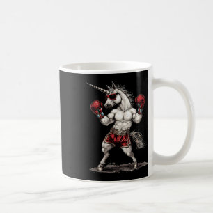 Boxer Einhorn mit Boxhandschuhen Kickboxing Funny Kaffeetasse