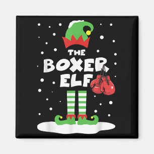 Boxer Elf Matching Group Familienurlaub Xmas Costu Magnet