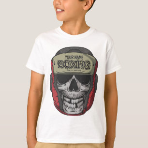 Boxer Fight Club Skelett Boxgymnasium  T-Shirt