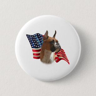 Boxer-Flagge Button
