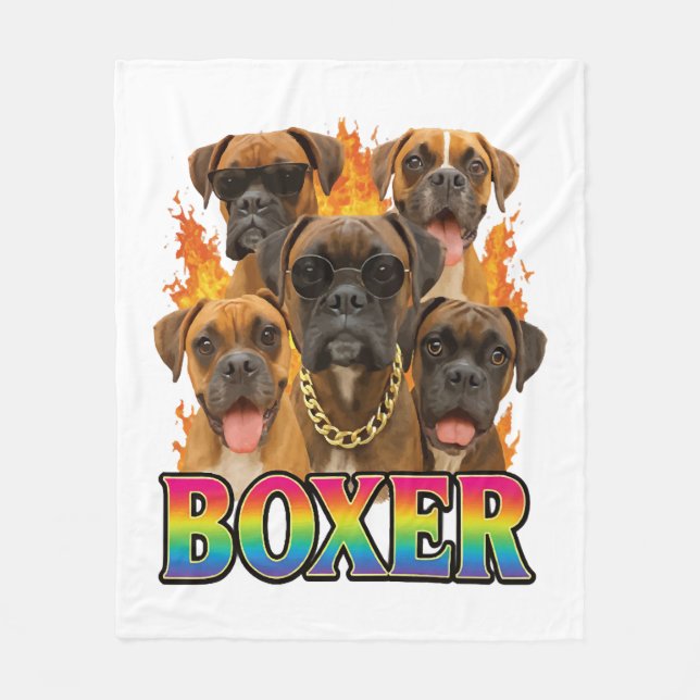 Boxer  fleecedecke (Vorderseite)