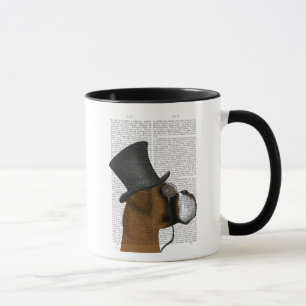 Boxer, Förmliches Hund und Hut Tasse