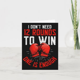 Boxer Funny Boxing Karte