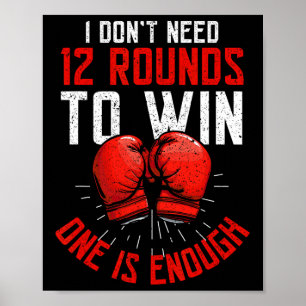 Boxer Funny Boxing Poster