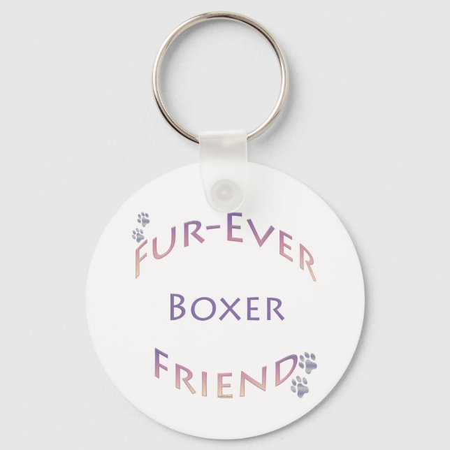 Boxer Furever Schlüsselanhänger (Vorderseite)