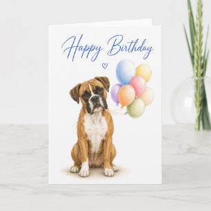 Boxer Geburtstag Karte