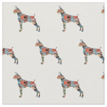 Boxer Geometric Pattern Silhouette Kariert
