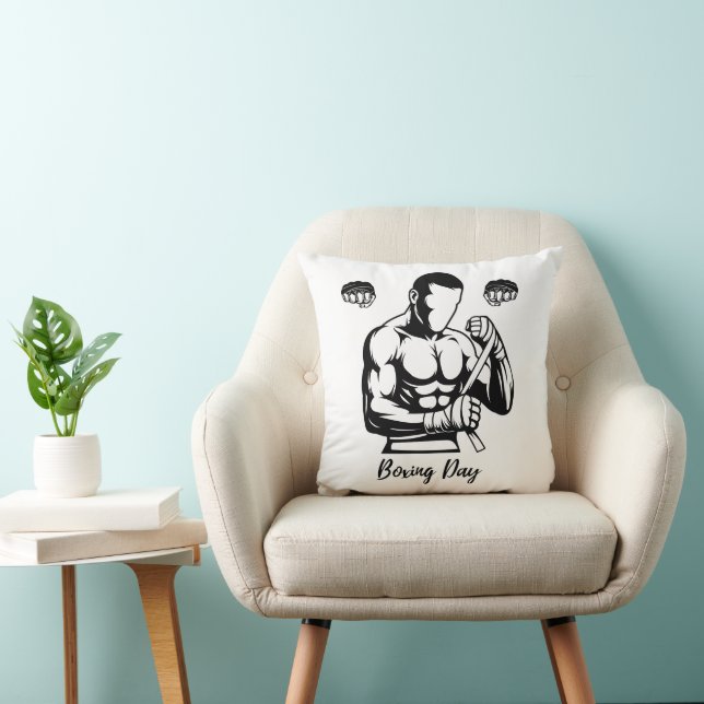 BOXER GESCHENK FÜR MÄNNER KISSEN (Stuhl )