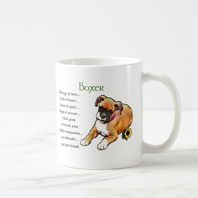 Boxer Geschenke Kaffeetasse (Rechts)