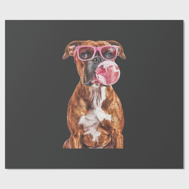 Boxer Geschenkpapier (Flach)